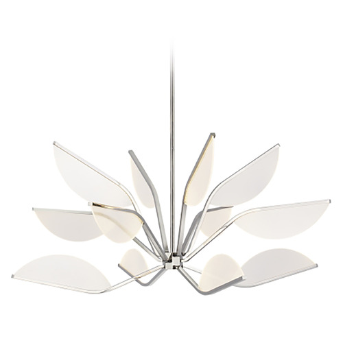 Belterra 38-Inch LED Chandelier in Nickel by Visual Comfort Modern