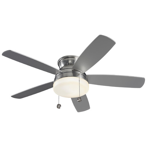 Traverse 52 Brushed Steel LED Ceiling Fan by Visual Comfort Fan Collection