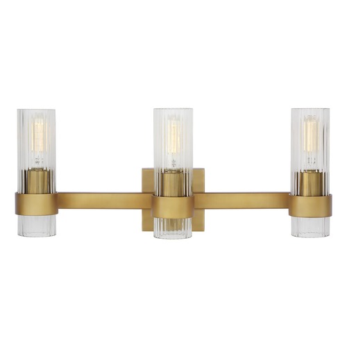 Chapman & Meyers 22.50-Inch Geneva Burnished Brass Bath Vanity Light by Visual Comfort Studio