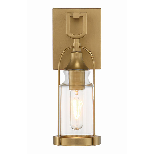 Yasmin 13-Inch Outdoor Sconce in Aged Gold by Eurofase Lighting