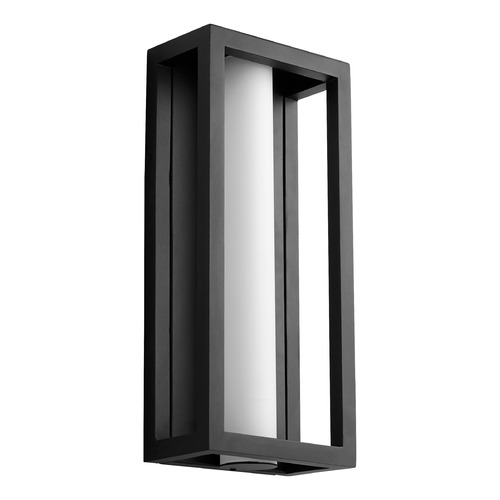 Aperto 18-Inch Wet Wall Lantern in Black by Oxygen Lighting