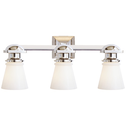 Visual Comfort Signature Collection E.F. Chapman New York Subway 3-Light Sconce in Nickel by Visual Comfort Signature SL2153PNWG