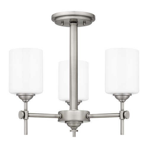 Quoizel Lighting Aria Semi-Flush Mount in Antique Polished Nickel by Quoizel Lighting ARI1717AP