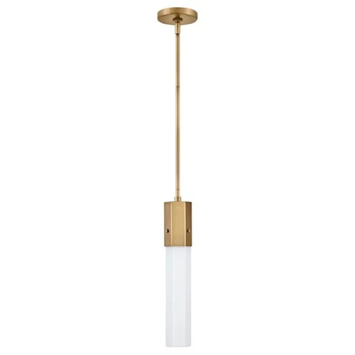 Facet LED Pendant in Heritage Brass by Hinkley Lighting