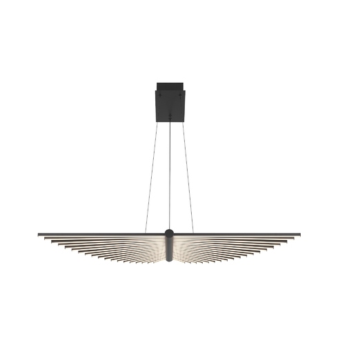 Seraph 39-Inch LED Linear Chandelier in Black by Eurofase
