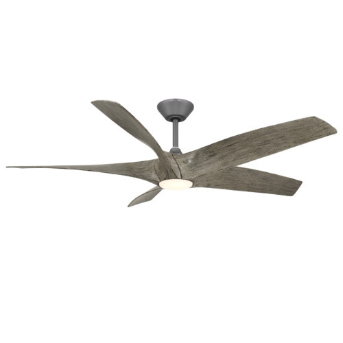 Zyphyr 5 62-Inch 4CCT LED Smart Fan in Graphite & Wood by Modern Forms