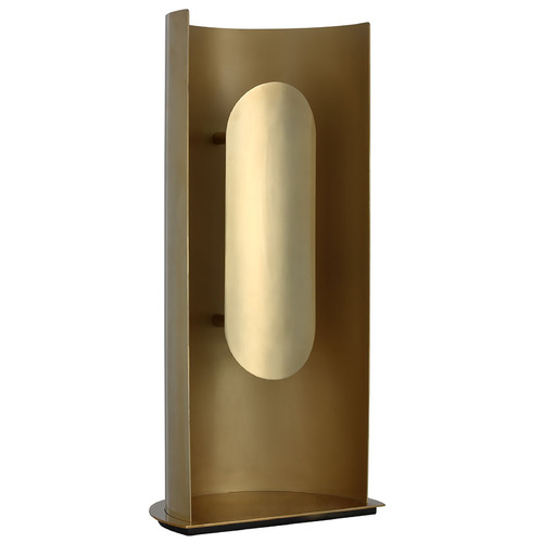 Shielded Medium Table Lamp in Antique Brass by Visual Comfort Modern