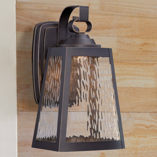 Talera Outdoor Wall Light in Oil Rubbed Bronze & Gold by Minka Lavery