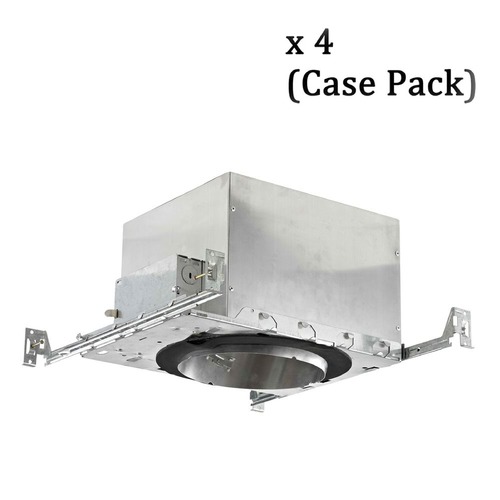 Recesso Lighting by Dolan Designs 6-Inch New Construction E26 Recessed Can Light IC & Airtight Slope Ceiling Case Pack of 4 IC665-CASE