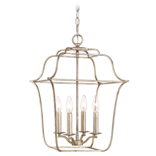 Gallery Century Silver Leaf Pendant by Quoizel Lighting