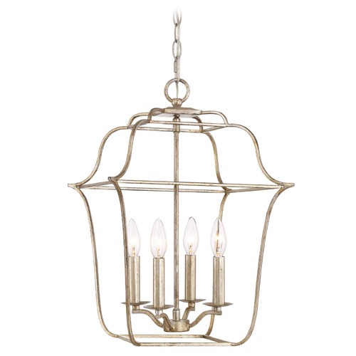 Quoizel Lighting Gallery Century Silver Leaf Pendant by Quoizel Lighting GLY5204CS