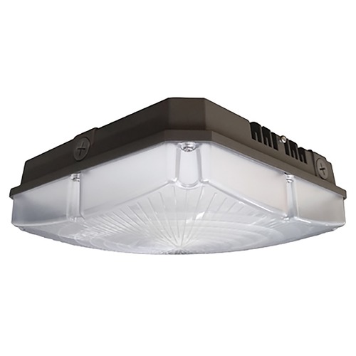 Nuvo Lighting 60W LED 10'' Bronze Low Profile Square Canopy Light 4000K by Nuvo Lighting 65/146