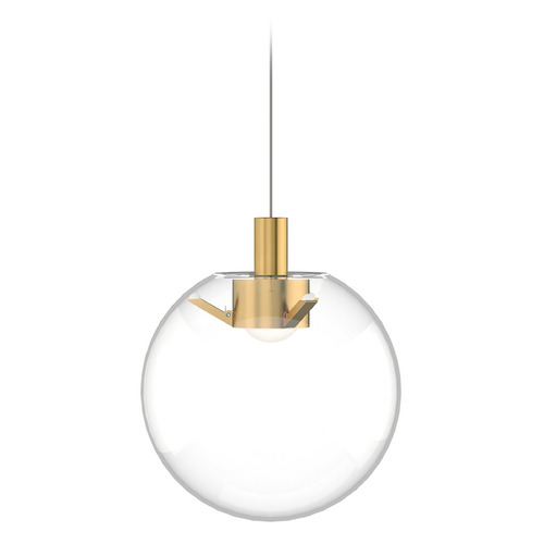 Palona Monopoint LED Pendant in Brass by Visual Comfort Modern