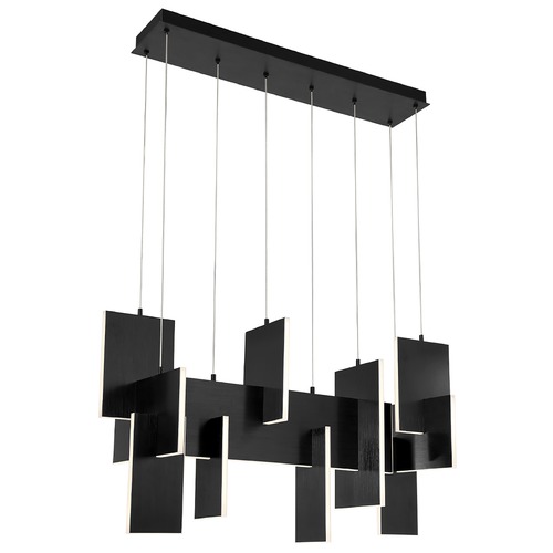 Coburg Black LED Multi-Light Pendant by Eurofase Lighting
