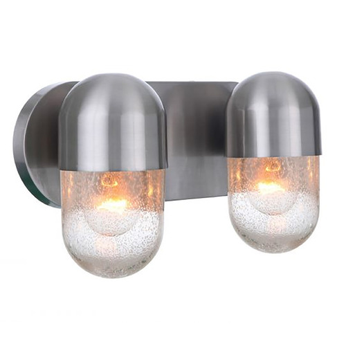 Pill Brushed Polished Nickel Bathroom Light by Craftmade Lighting