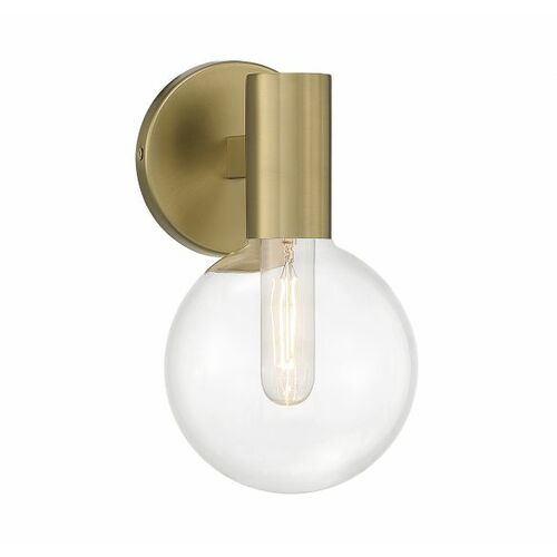 Wright 10-Inch Wall Sconce in Warm Brass by Savoy House