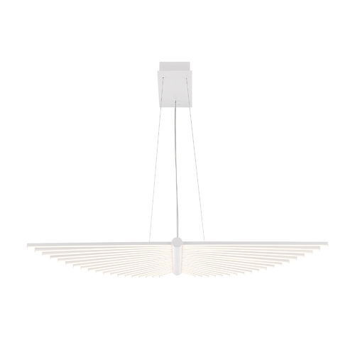 Seraph 39-Inch LED Linear Chandelier in White by Eurofase