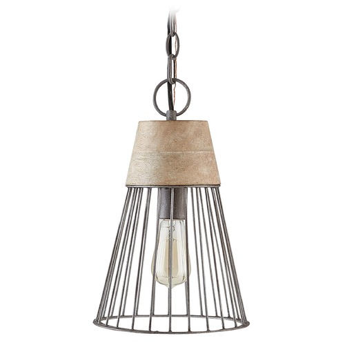 Capital Lighting Russell 9-Inch Pendant in Urban Wash by Capital Lighting 330513UW