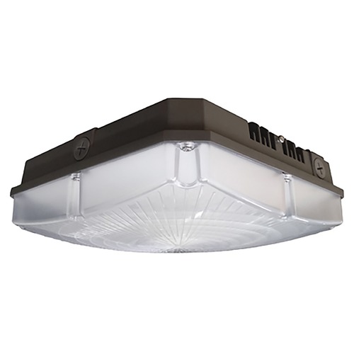 70W LED 10'' Bronze Low Profile Square Canopy Light 5000K by Nuvo Lighting