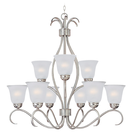 Maxim Lighting Maxim Lighting Basix Satin Nickel Chandelier 10128FTSN
