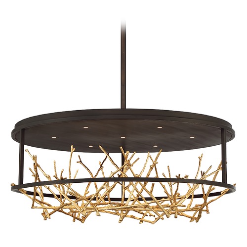 Eurofase Lighting Aerie Bronze & Gold LED Chandelier by Eurofase Lighting 38097-010