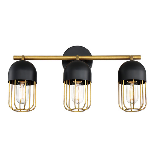 Eurofase Lighting Palmerston 20-Inch Bath Bar in Black & Gold by Eurofase Lighting 35961-017
