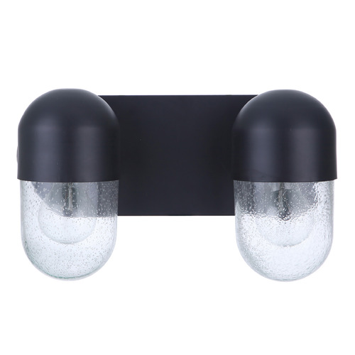 Craftmade Lighting Pill Flat Black Bathroom Light by Craftmade Lighting 55002-FB