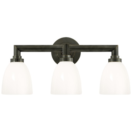 E.F. Chapman Wilton 3-Light Bath Light in Bronze by Visual Comfort Signature
