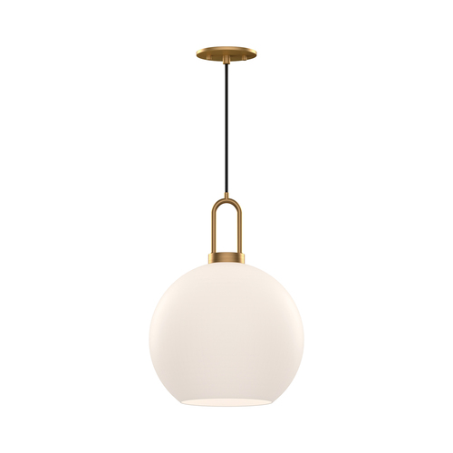 Alora Lighting Alora Lighting Soji Aged Gold Mini-Pendant Light with Globe Shade PD601710AGOP