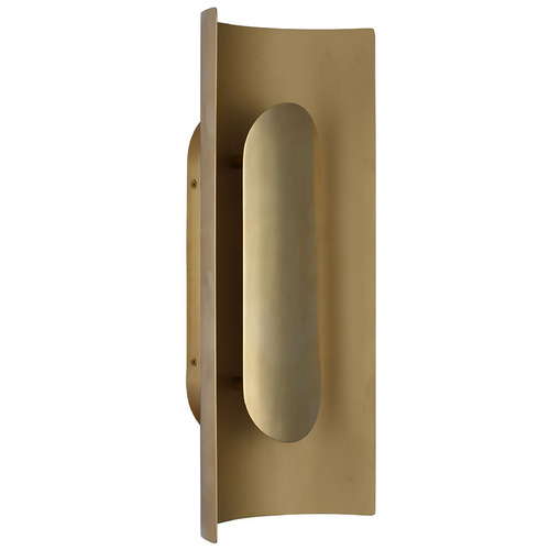 Shielded Medium Sconce in Antique Brass by Visual Comfort Modern
