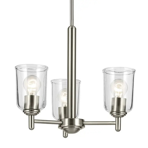 Shailene 3-Light Chandelier in Brushed Nickel by Kichler Lighting
