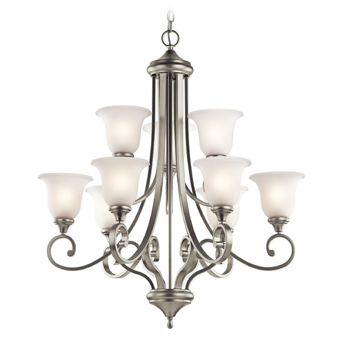 Kichler Lighting Monroe 33.50-Inch Chandelier in Brushed Nickel by Kichler Lighting 43159NI