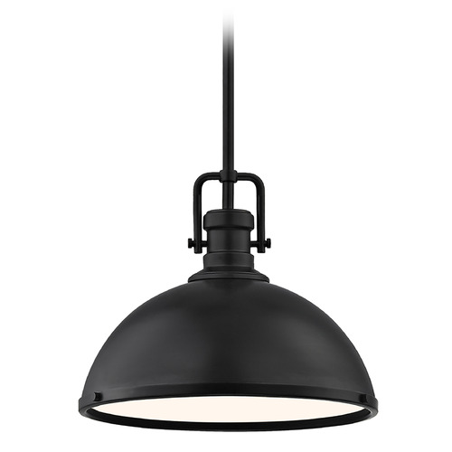 Industrial 13-Inch Pendant in Matte Black by Design Classics