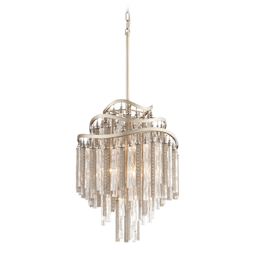 Corbett Lighting Chimera Tranquility Silver Leaf Pendant by Corbett Lighting 176-47