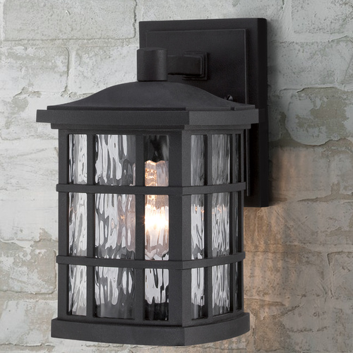 Quoizel Lighting Quoizel Stonington Mystic Black Outdoor Wall Light SNN8406K