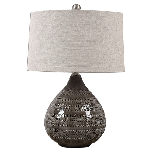 Batova Smoke Grey Lamp by Uttermost Lighting