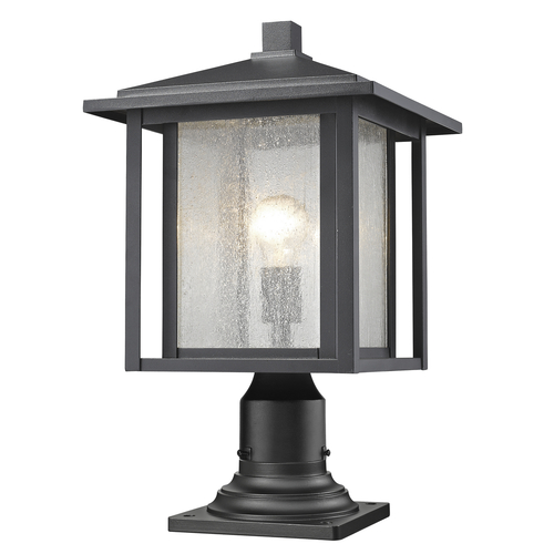 Aspen Black Post Light by Z-Lite