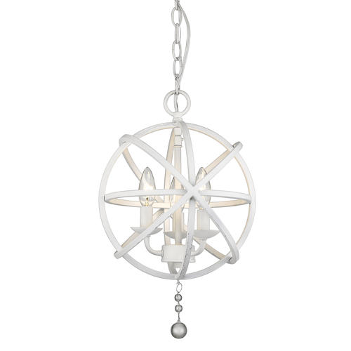 Tull Matte White Chandelier by Z-Lite