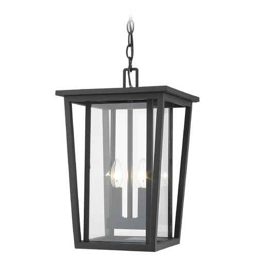 Z-Lite Seoul Black Outdoor Hanging Light by Z-Lite 571CHB-BK