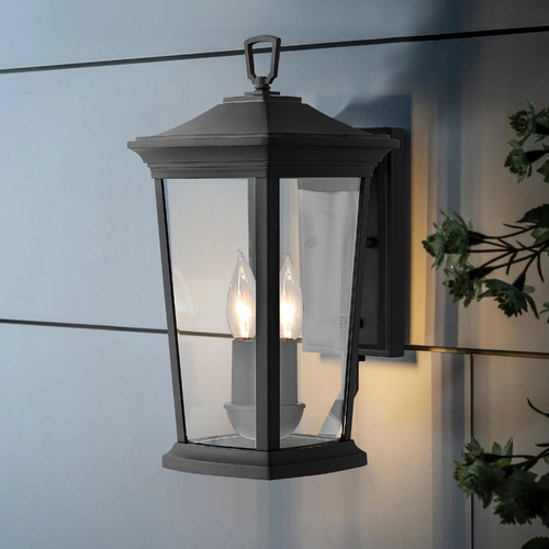 Bromley 15.50-Inch Museum Black LED Outdoor Wall Light by Hinkley Lighting