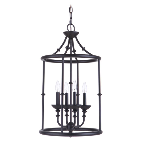 Craftmade Lighting Marlowe Flat Black Pendant by Craftmade Lighting 53734-FB