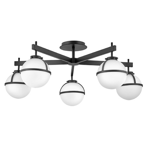 Hollis Extra Large Semi-Flush Mount in Black by Hinkley Lighting