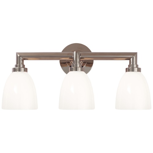 E.F. Chapman Wilton 3-Light Bath Light in Chrome by Visual Comfort Signature