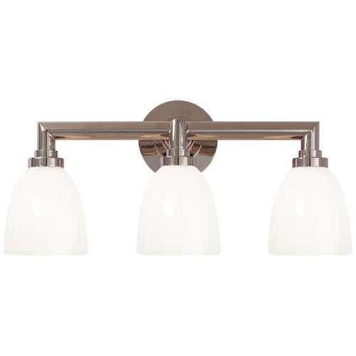 Visual Comfort Signature Collection E.F. Chapman Wilton 3-Light Bath Light in Chrome by Visual Comfort Signature SL2843CHWG