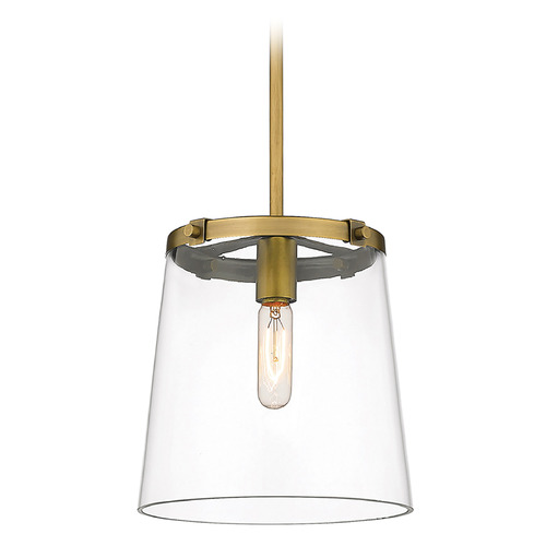 Callista Rubbed Brass Mini Pendant by Z-Lite