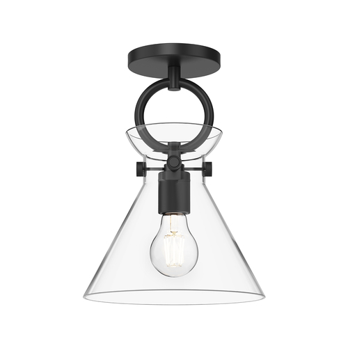 Alora Lighting Alora Lighting Emerson Matte Black Semi-Flushmount Light SF412509MBCL