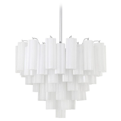 Crystorama Lighting Crystorama Lighting Addis Polished Chrome Chandelier ADD-312-CH-WH