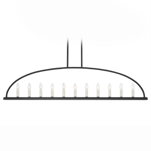 Crystorama Lighting Abbott Black Island Light