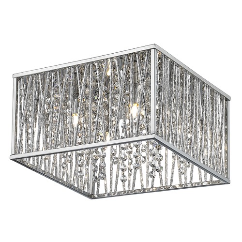 Terra Chrome Flush Mount by Z-Lite