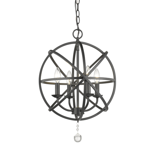 Z-Lite Tull Matte Black Mini-Chandelier by Z-Lite 458-16MB